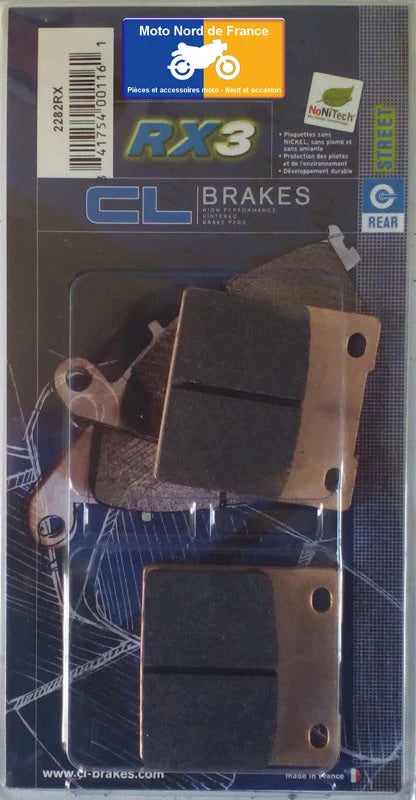 Plaquettes Carbone Lorraine de frein arrière - Suzuki GS 500 F 2004-2008
