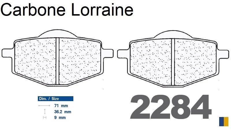 Plaquettes Carbone Lorraine de frein arrière - Yamaha XT 600 /E/K 1987-2003