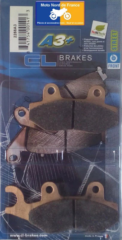 Carbon Lorraine front brake pads - Kawasaki 250 KLX 2009-2013