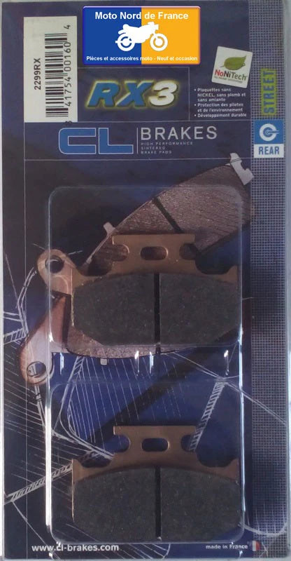Plaquettes Carbone Lorraine de frein arrière - Yamaha DT 125 RE 2005-2007