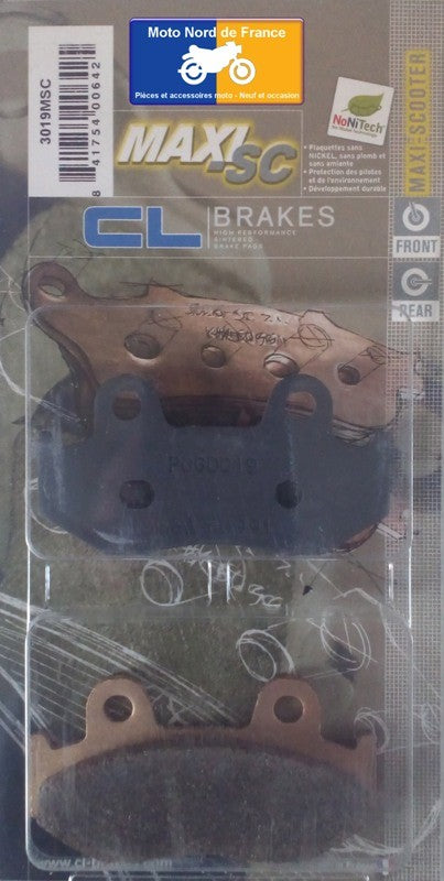 Plaquettes de frein Carbone Lorraine type 3019 MSC