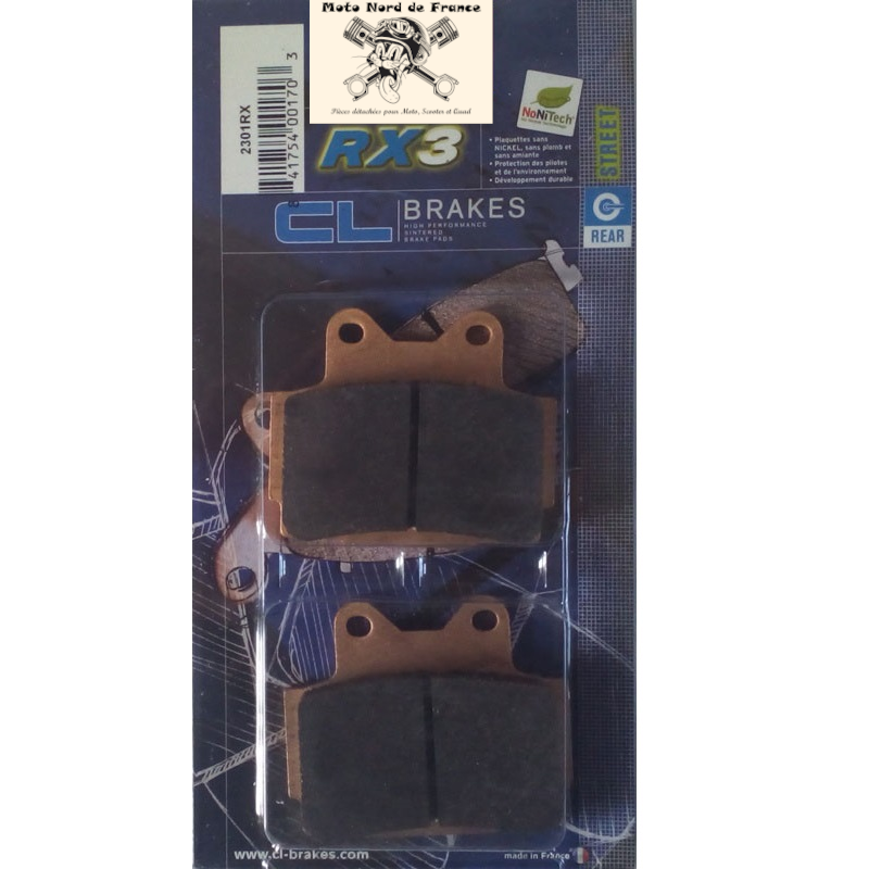 Plaquettes Carbone Lorraine de frein arrière pour Yamaha 250 TDR 1988-1992