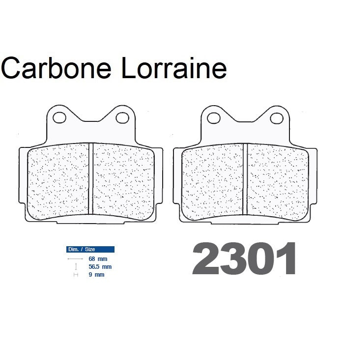Plaquettes de frein Carbone Lorraine type 2301 RX3