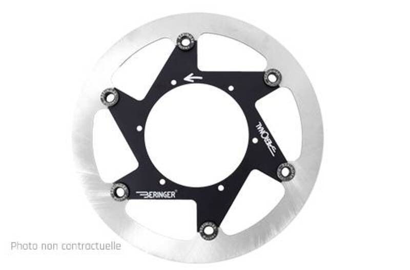 Disque de frein BERINGER Aeronal rond flottant - noir - ref KT13FB