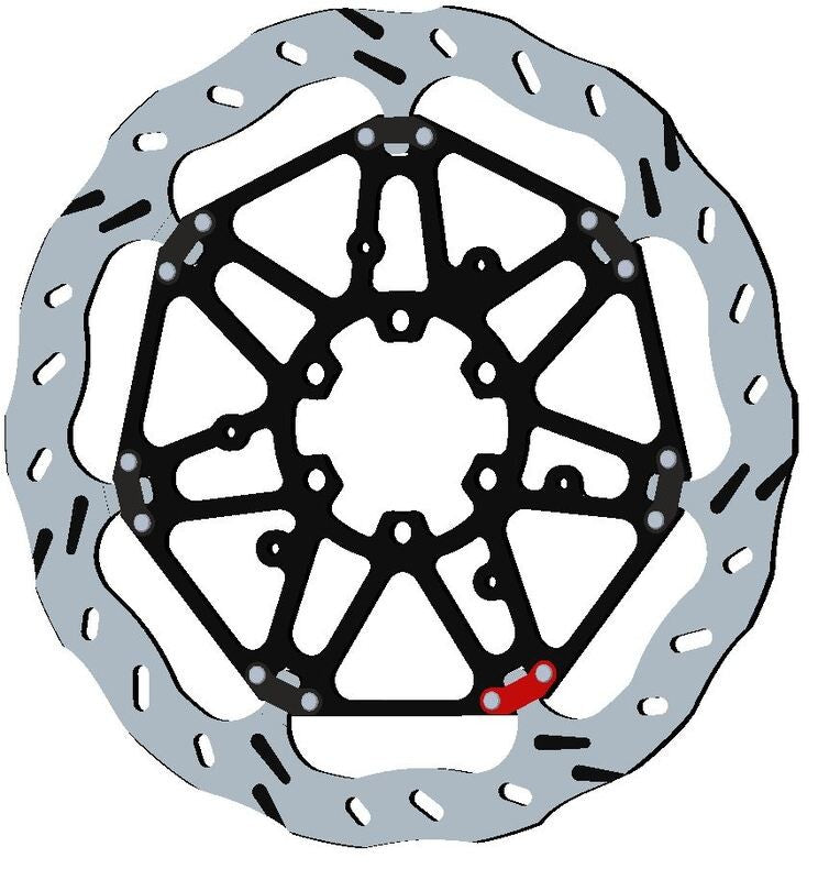 Disque de frein BRAKING Epta pétale flottant - ref EP117R