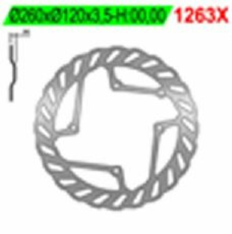 Disque de frein NG BRAKES pétale fixe - ref 1263X