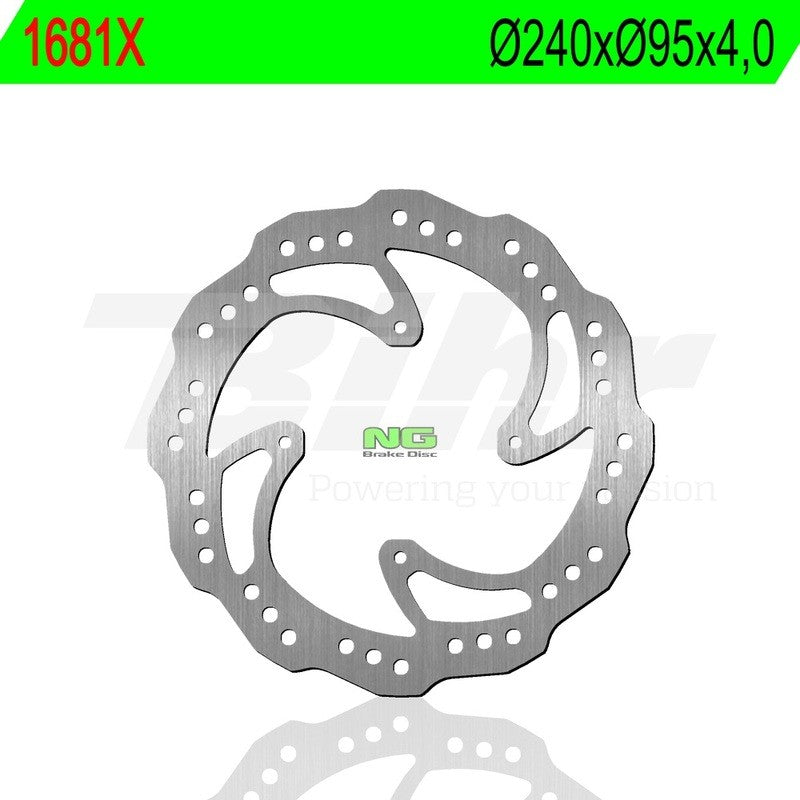 Disque de frein NG BRAKES pétale fixe - ref 1681X