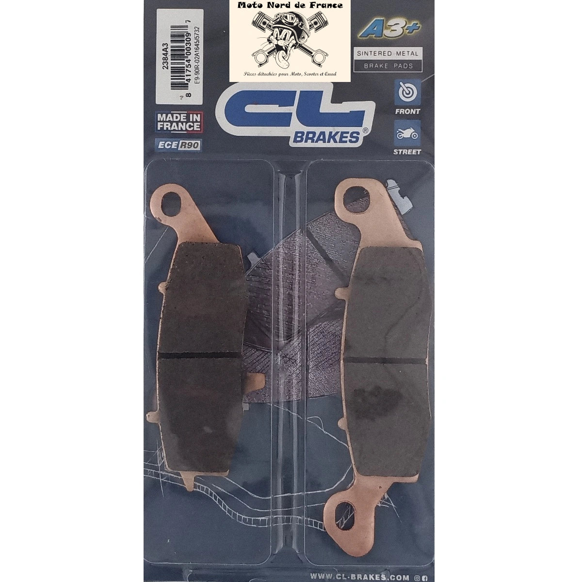Plaquettes de frein Carbone Lorraine type 2384 A3+