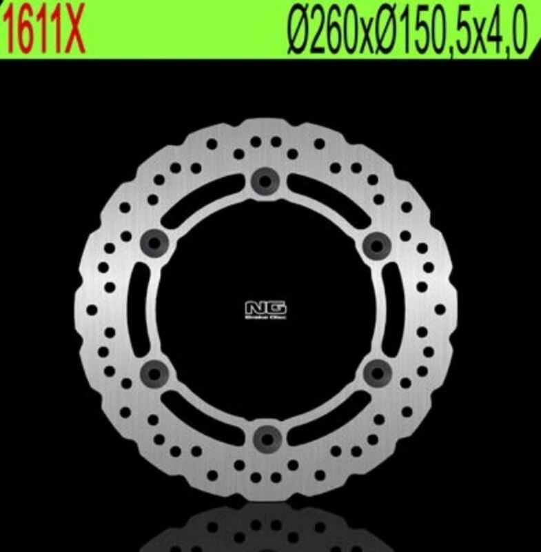 Disque de frein NG BRAKES pétale fixe - ref 1611X