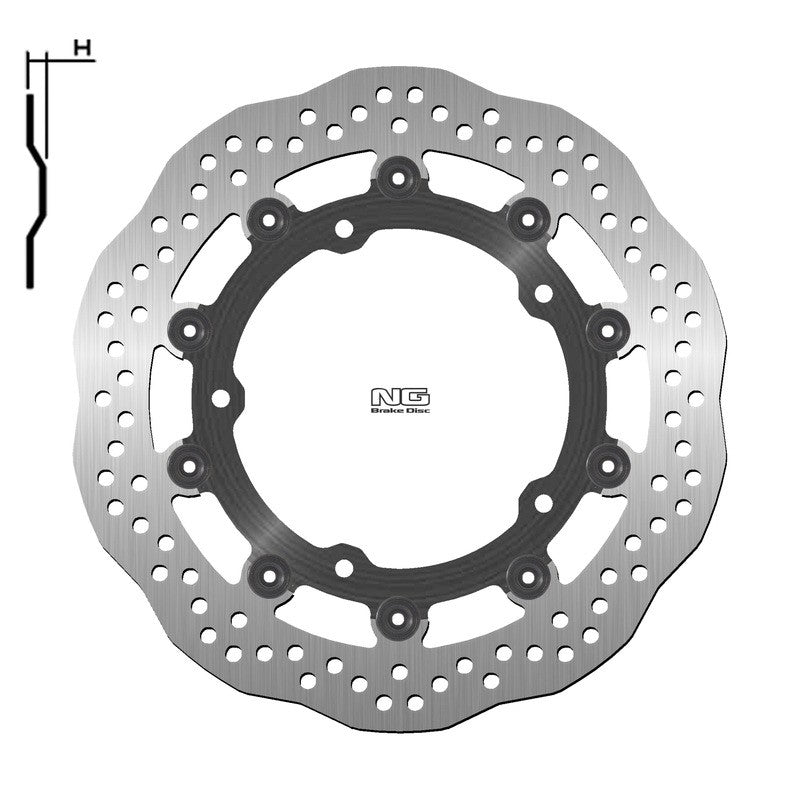 Disque de frein NG BRAKES pétale flottant - ref 1623XG