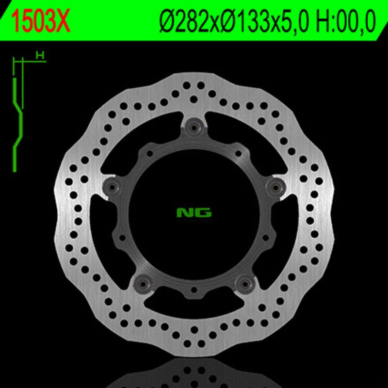 Disque de frein NG BRAKES pétale flottant - ref 1503X
