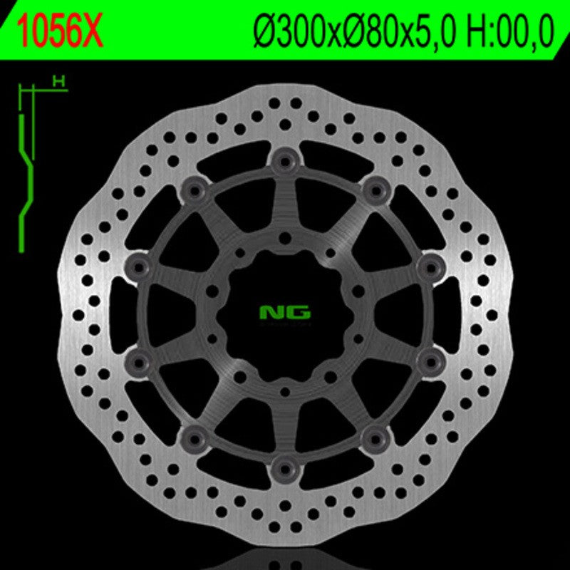 Disque de frein NG BRAKES pétale flottant - ref 1056X