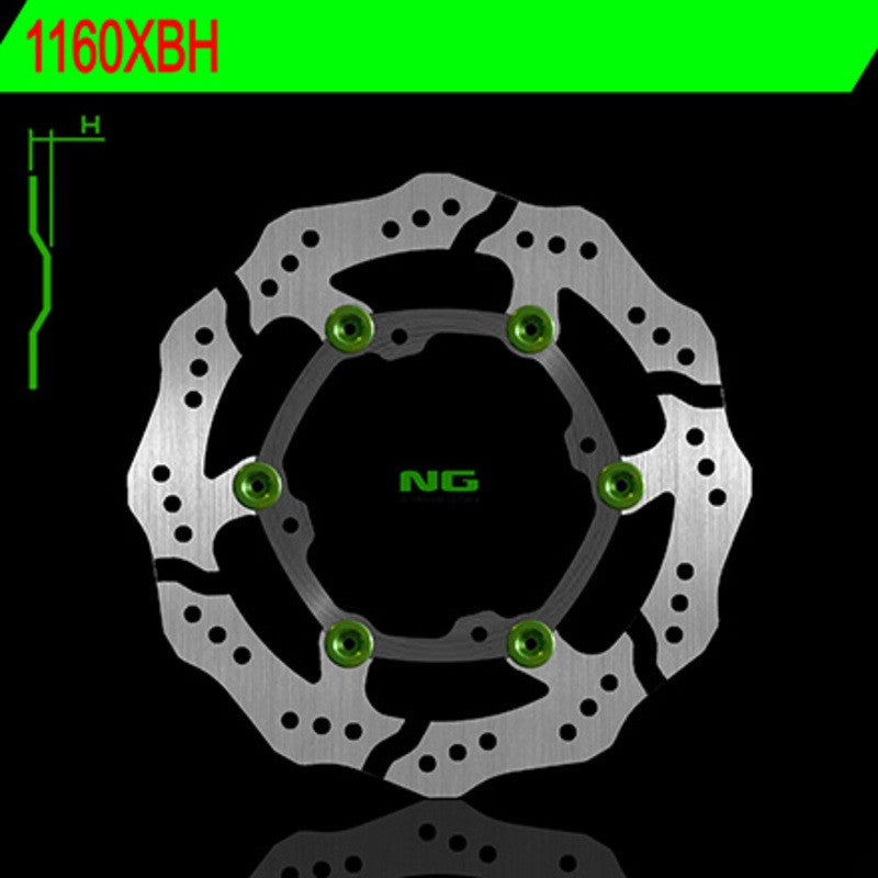 Disque de frein NG BRAKES pétale flottant - ref 1160XBH
