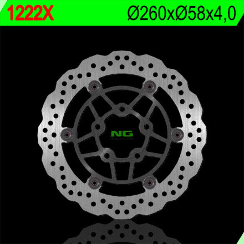 Disque de frein NG BRAKES pétale flottant - ref 1222X