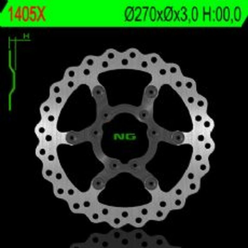 Disque de frein NG BRAKES pétale flottant - ref 1405X