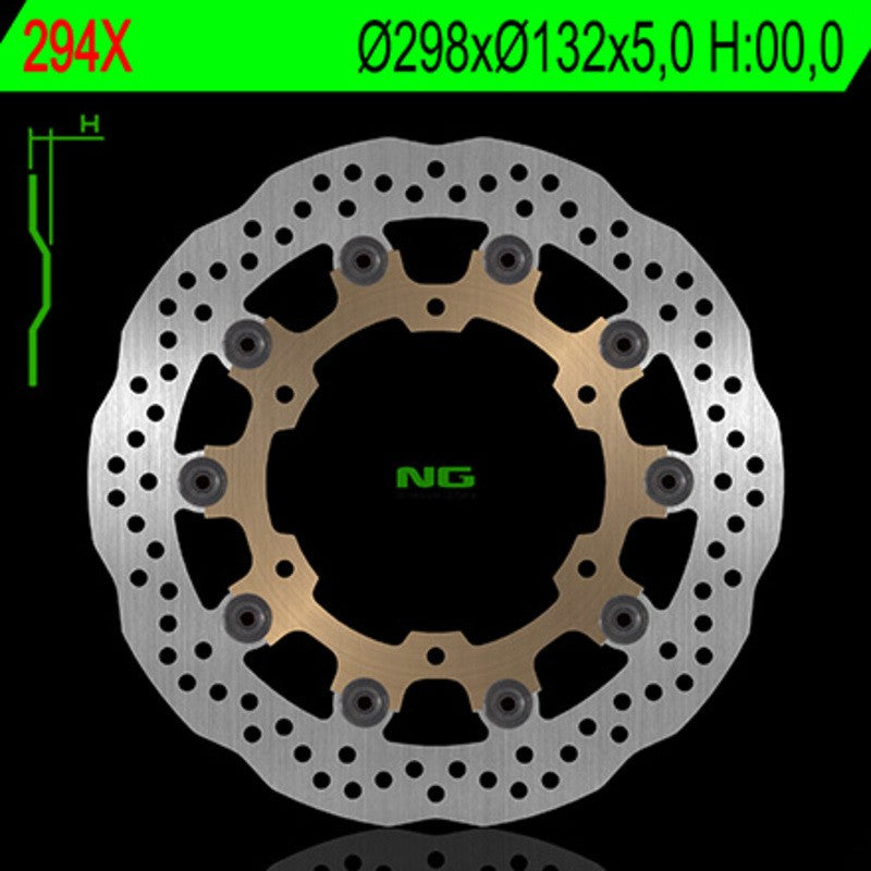 Disque de frein NG BRAKES pétale flottant - ref 294X