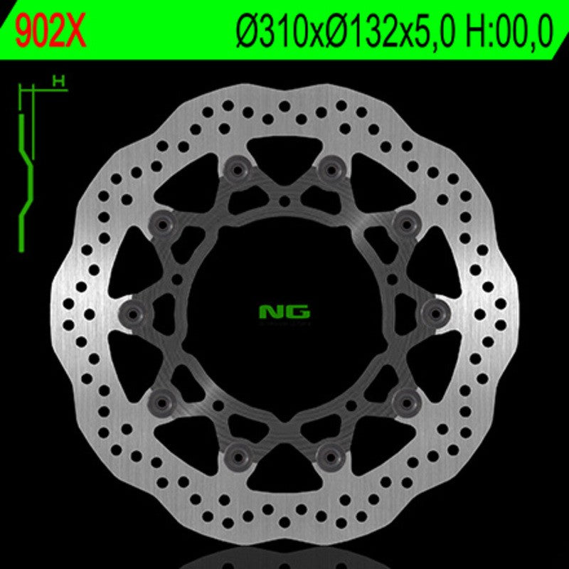 Disque de frein NG BRAKES pétale flottant - ref 902X