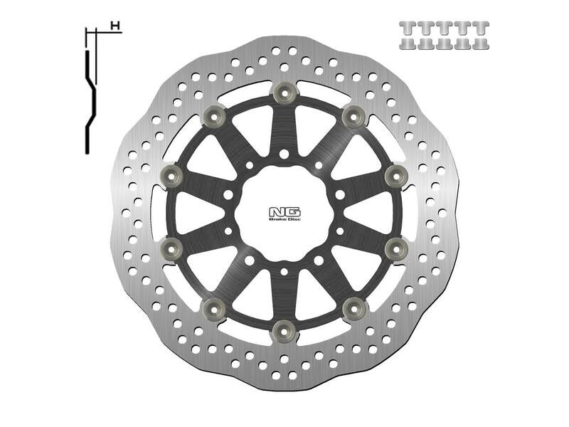 Disque de frein NG BRAKES pétale flottant - ref 1701XG