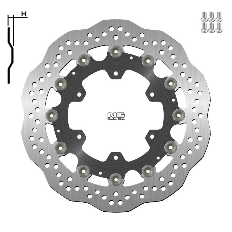 Disque de frein NG BRAKES pétale flottant - ref 1137XG