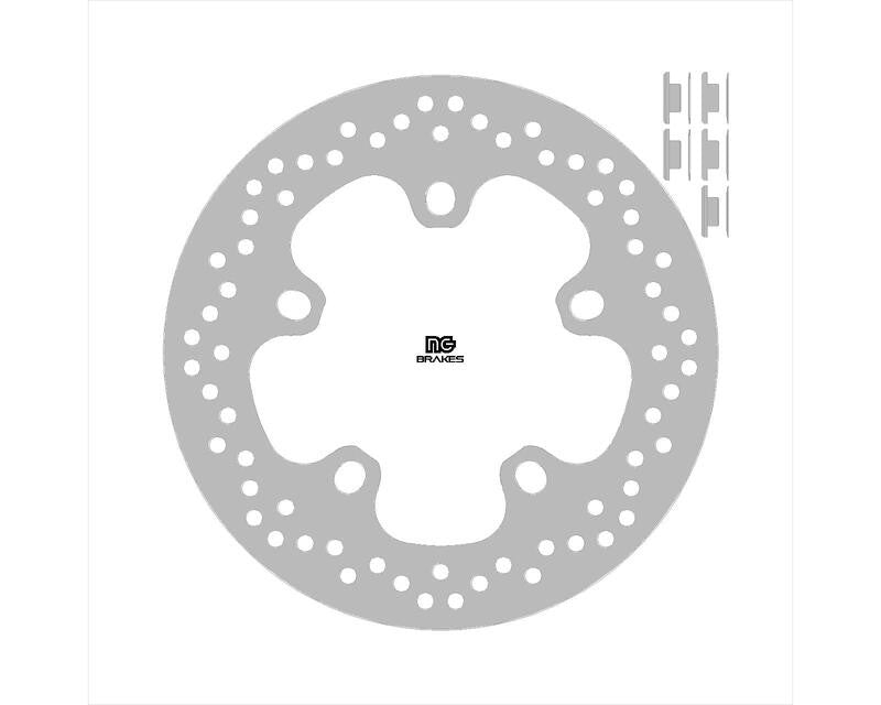 Disque de frein NG BRAKES rond fixe - ref 2168