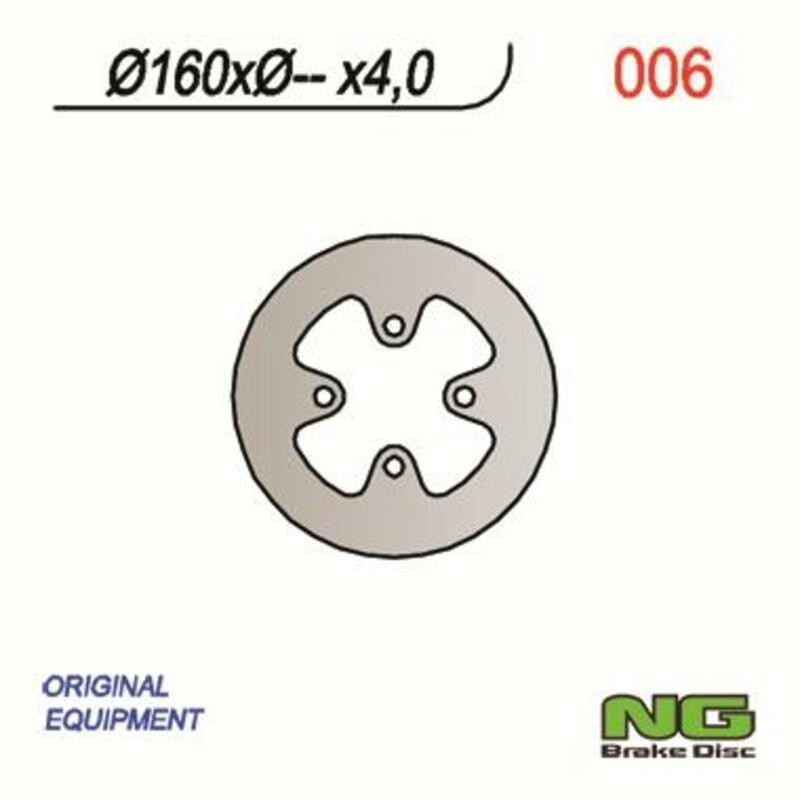 Disque de frein NG BRAKES rond fixe - ref 006