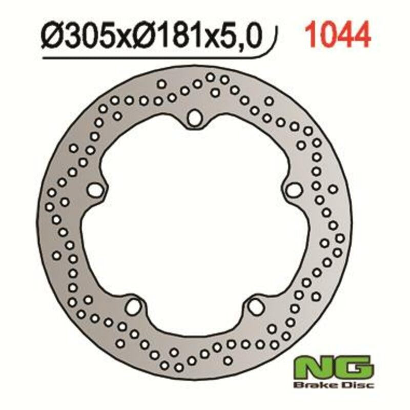 Disque de frein NG BRAKES rond fixe - ref 1044