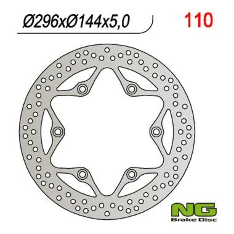Disque de frein NG BRAKES rond fixe - ref 110