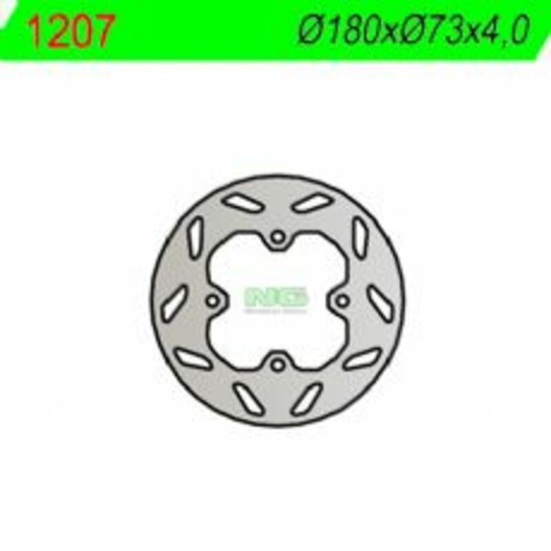 Disque de frein NG BRAKES rond fixe - ref 1207