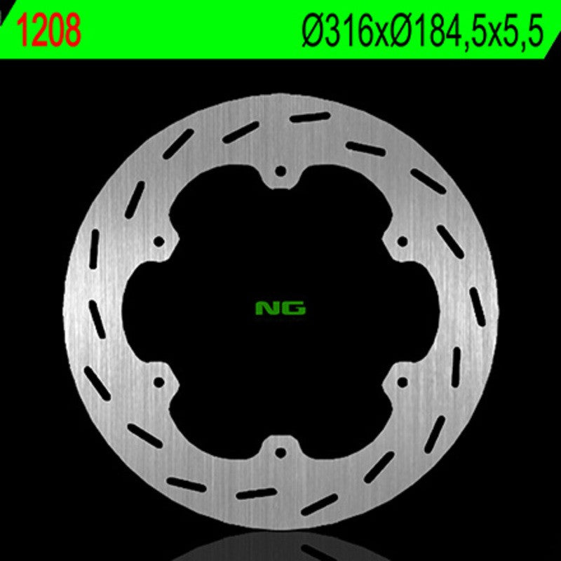 Disque de frein NG BRAKES rond fixe - ref 1208