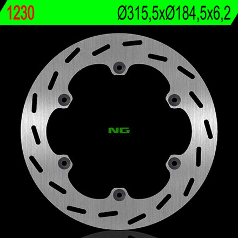 Disque de frein NG BRAKES rond fixe - ref 1230