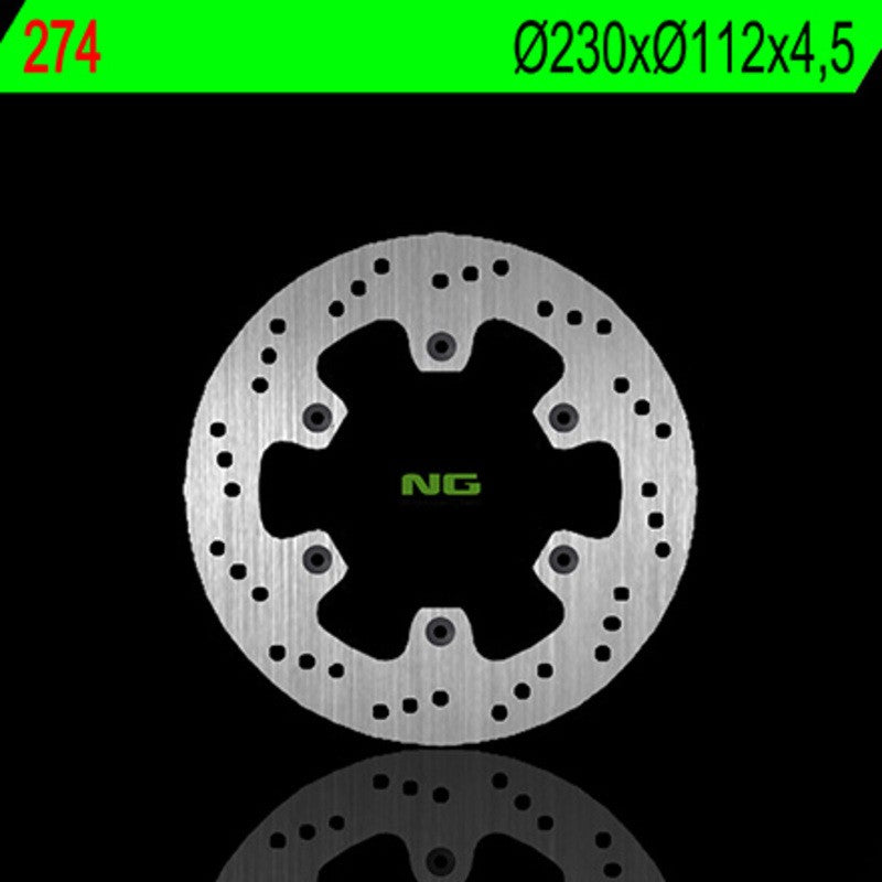Disque de frein NG BRAKES rond fixe - ref 274