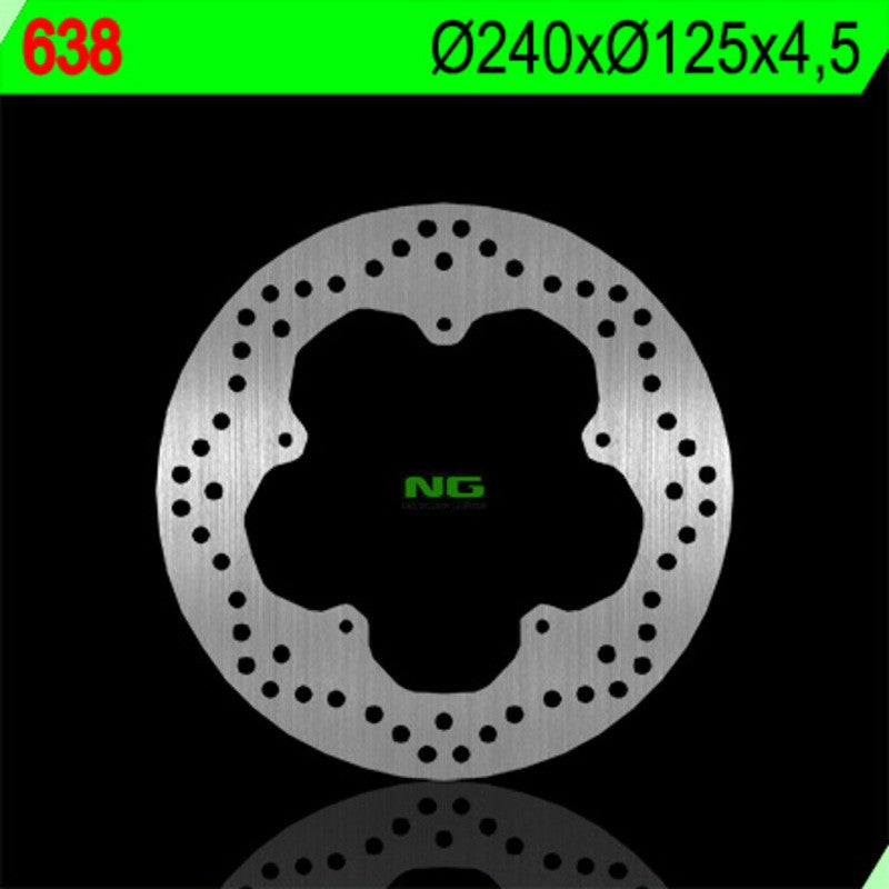 Disque de frein NG BRAKES rond fixe - ref 638