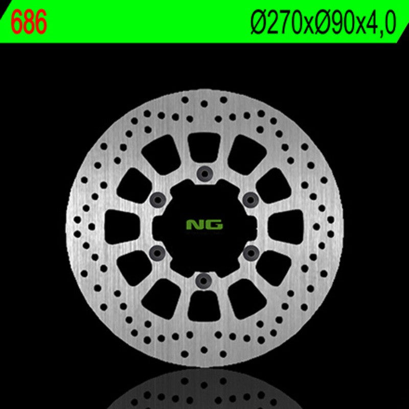 Disque de frein NG BRAKES rond fixe - ref 686