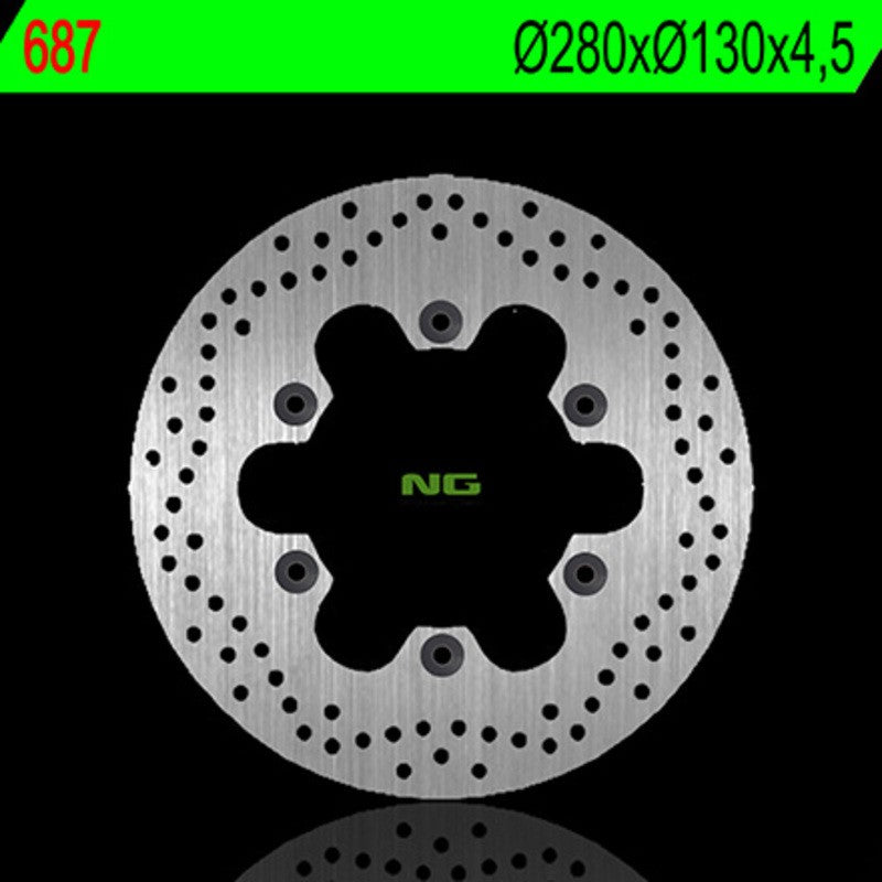 Disque de frein NG BRAKES rond fixe - ref 687