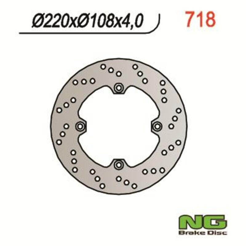 Disque de frein NG BRAKES rond fixe - ref 718