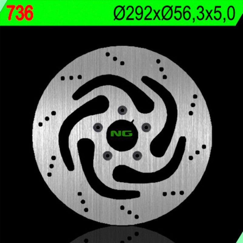 Disque de frein NG BRAKES rond fixe - ref 736
