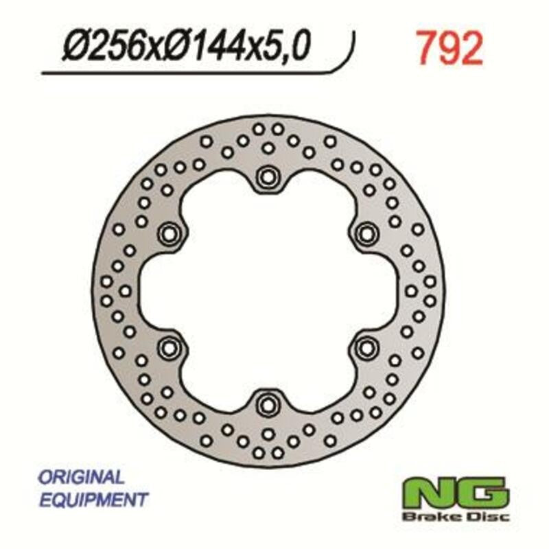 Disque de frein NG BRAKES rond fixe - ref 792