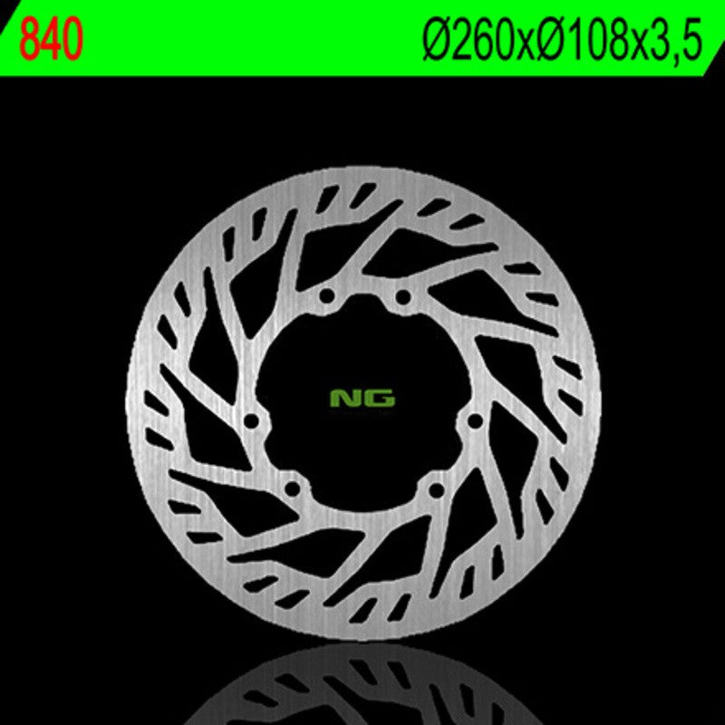 Disque de frein NG BRAKES rond fixe - ref 840