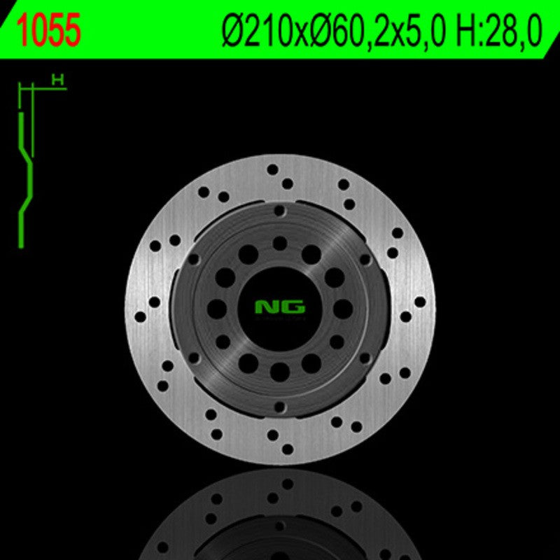 Disque de frein NG BRAKES rond flottant - ref 1055