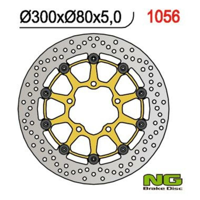Disque de frein NG BRAKES rond flottant - ref 1056