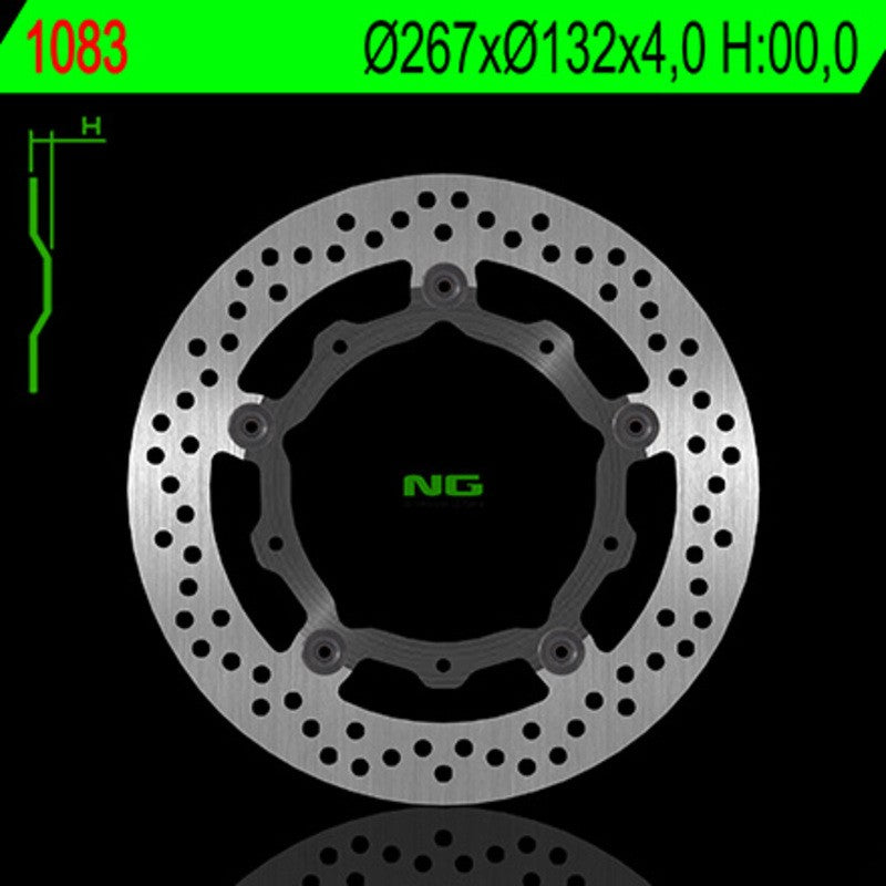 Disque de frein NG BRAKES rond flottant - ref 1083