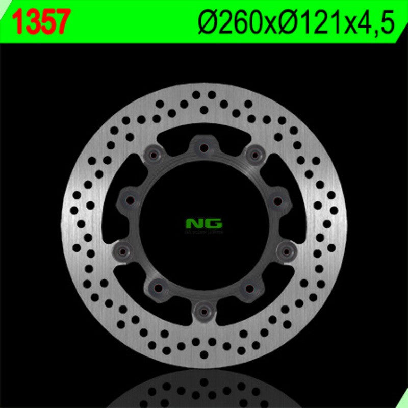 Disque de frein NG BRAKES rond flottant - ref 1357