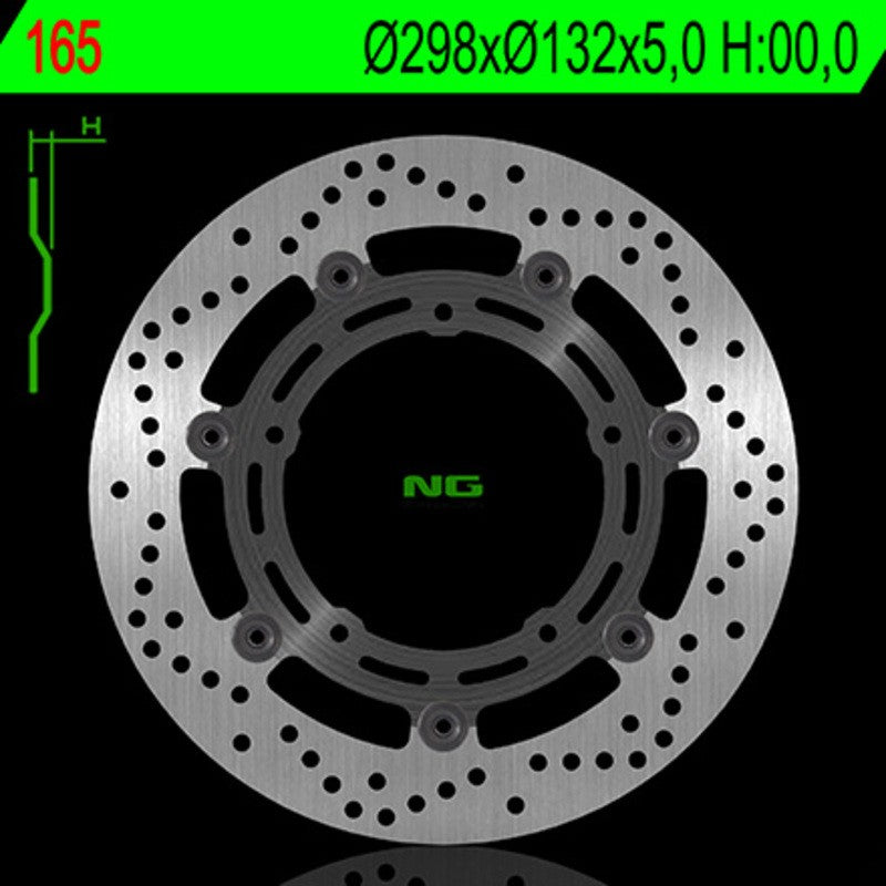 Disque de frein NG BRAKES rond flottant - ref 165