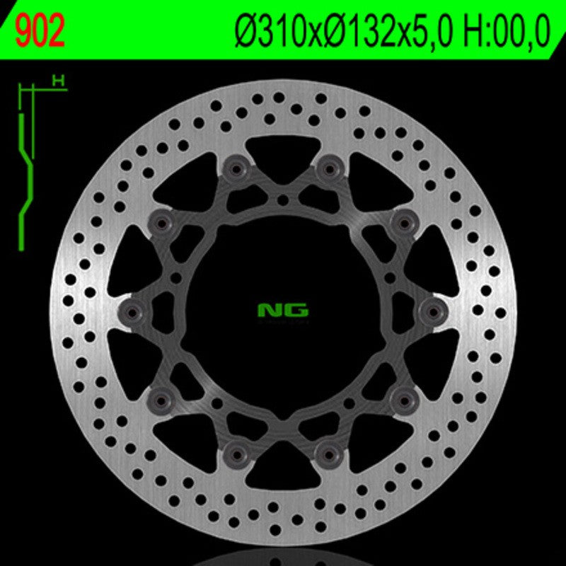 Disque de frein NG BRAKES rond flottant - ref 902