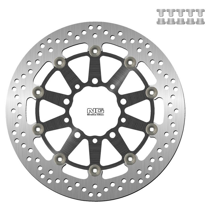 Disque de frein NG BRAKES rond flottant - ref 1558G