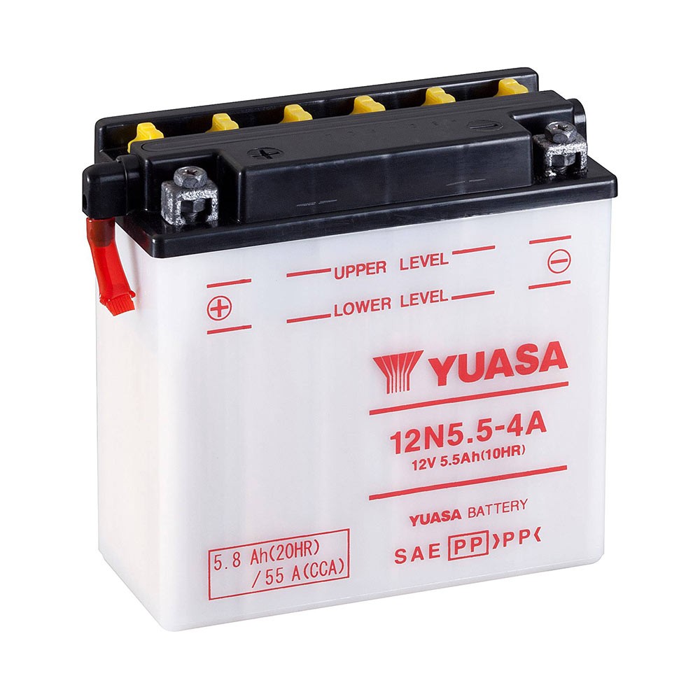 Batterie YUASA type 12N5.5-4A (livrée sans acide)