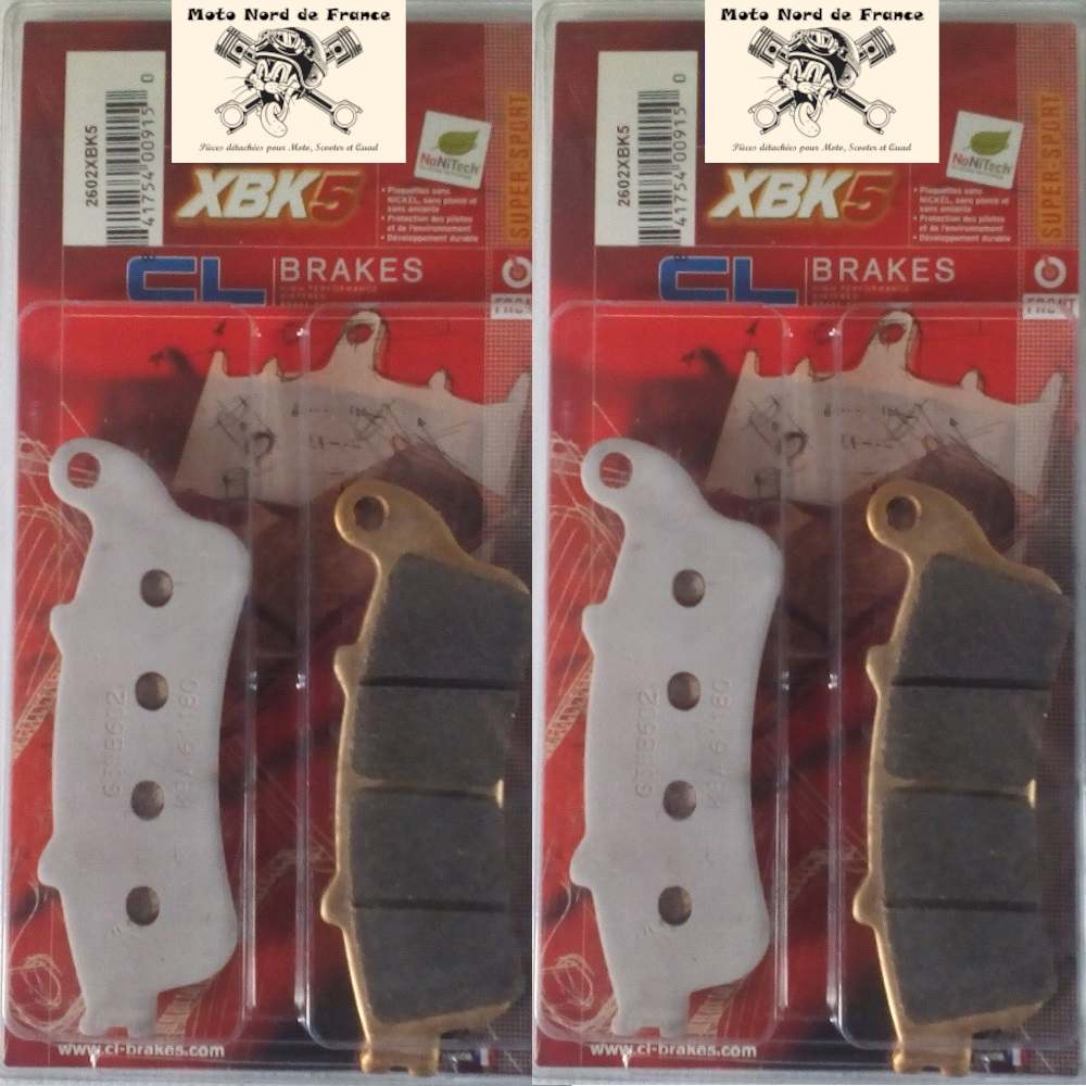 2 jeux de plaquettes Carbone Lorraine type 2602 XBK5