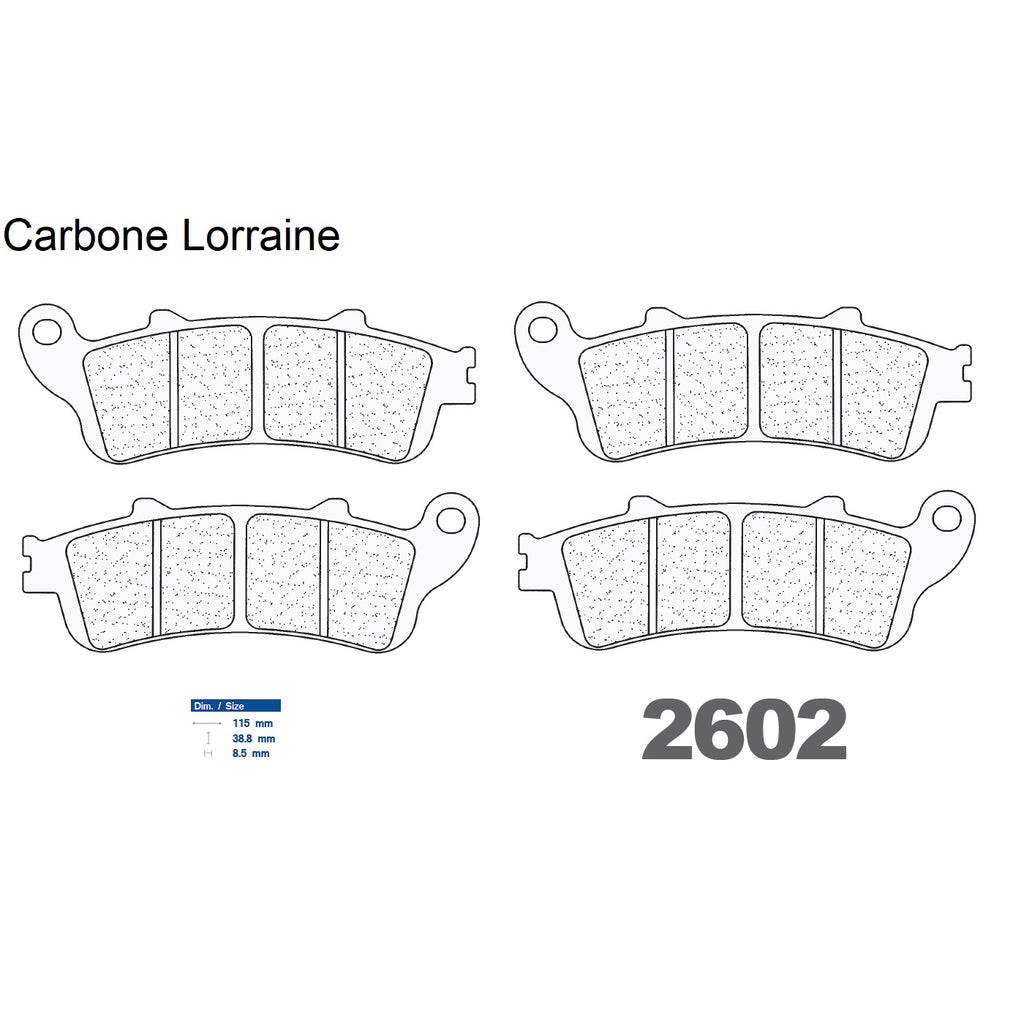 2 jeux de plaquettes Carbone Lorraine type 2602
