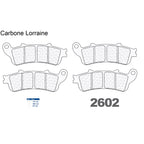 2 jeux de plaquettes Carbone Lorraine type 2602