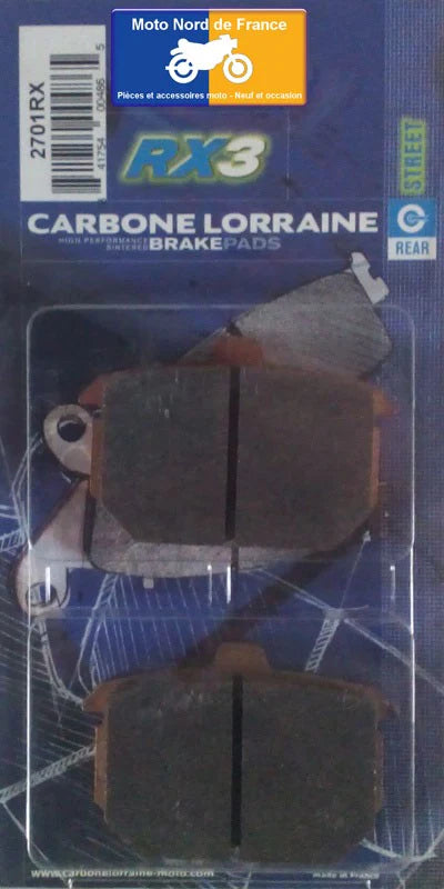 Plaquettes Carbone Lorraine de frein arrière Harley Davidson 1000 Sportster 1983-1985